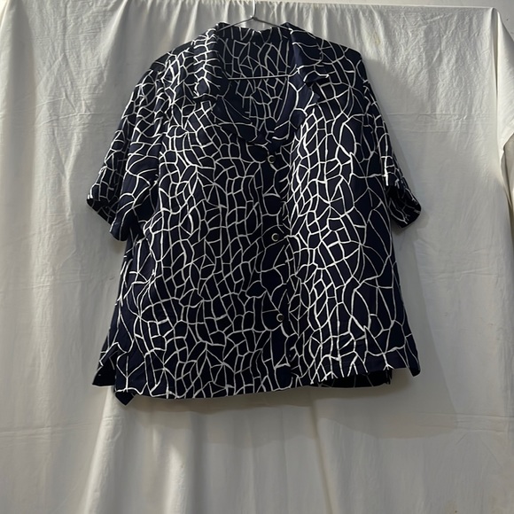 Tops - Stylish And Fancy Black and White Shirt